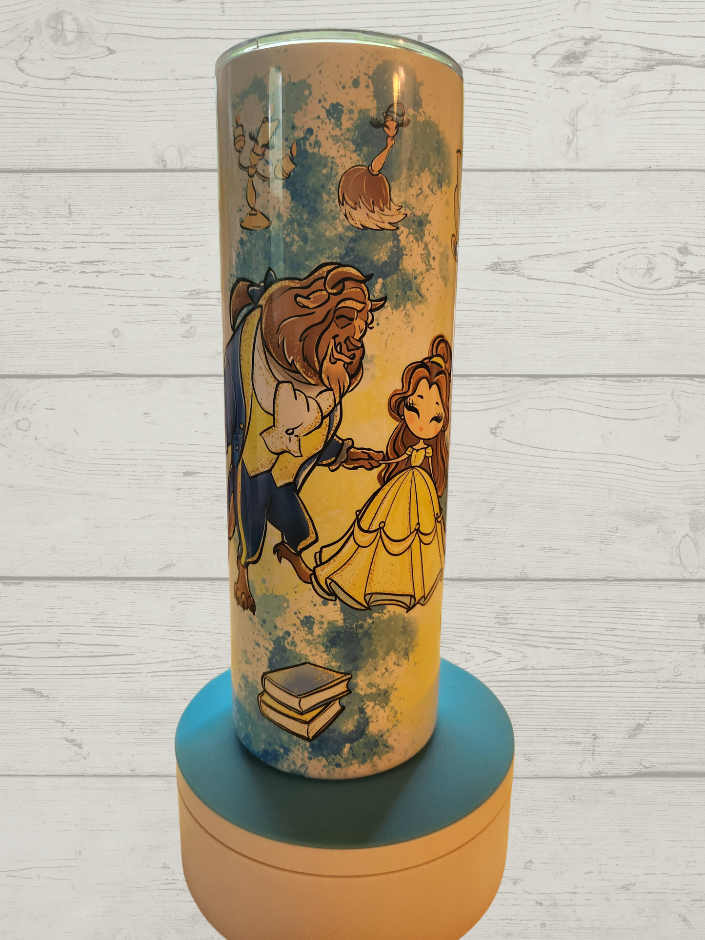 Beauty & Beast Watercolor - 20oz Tumbler