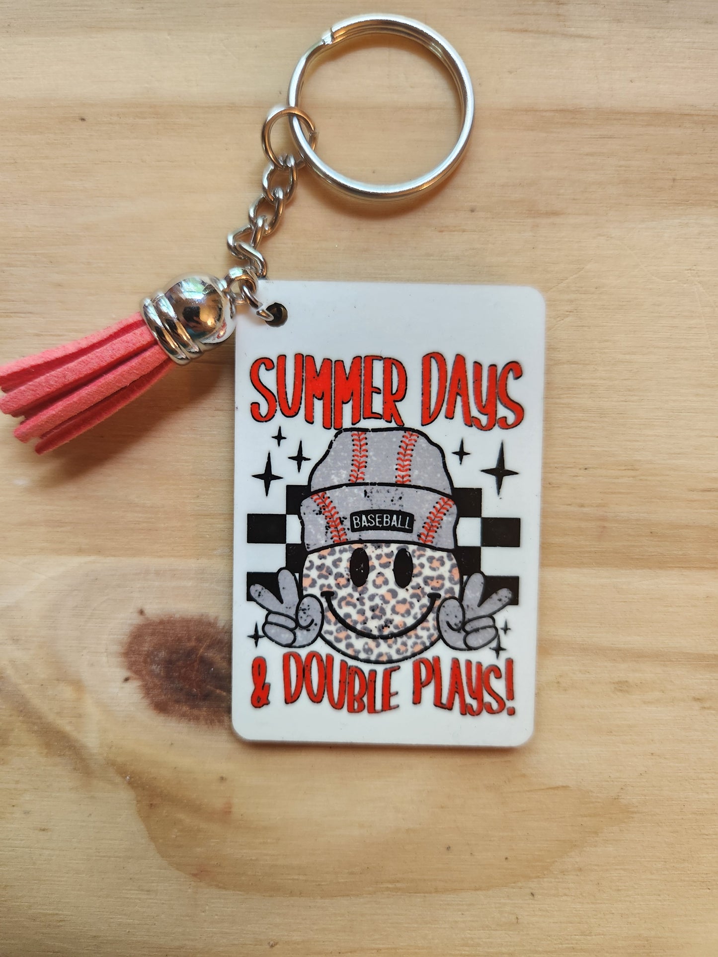 Summer Days & Double Plays - Keychain