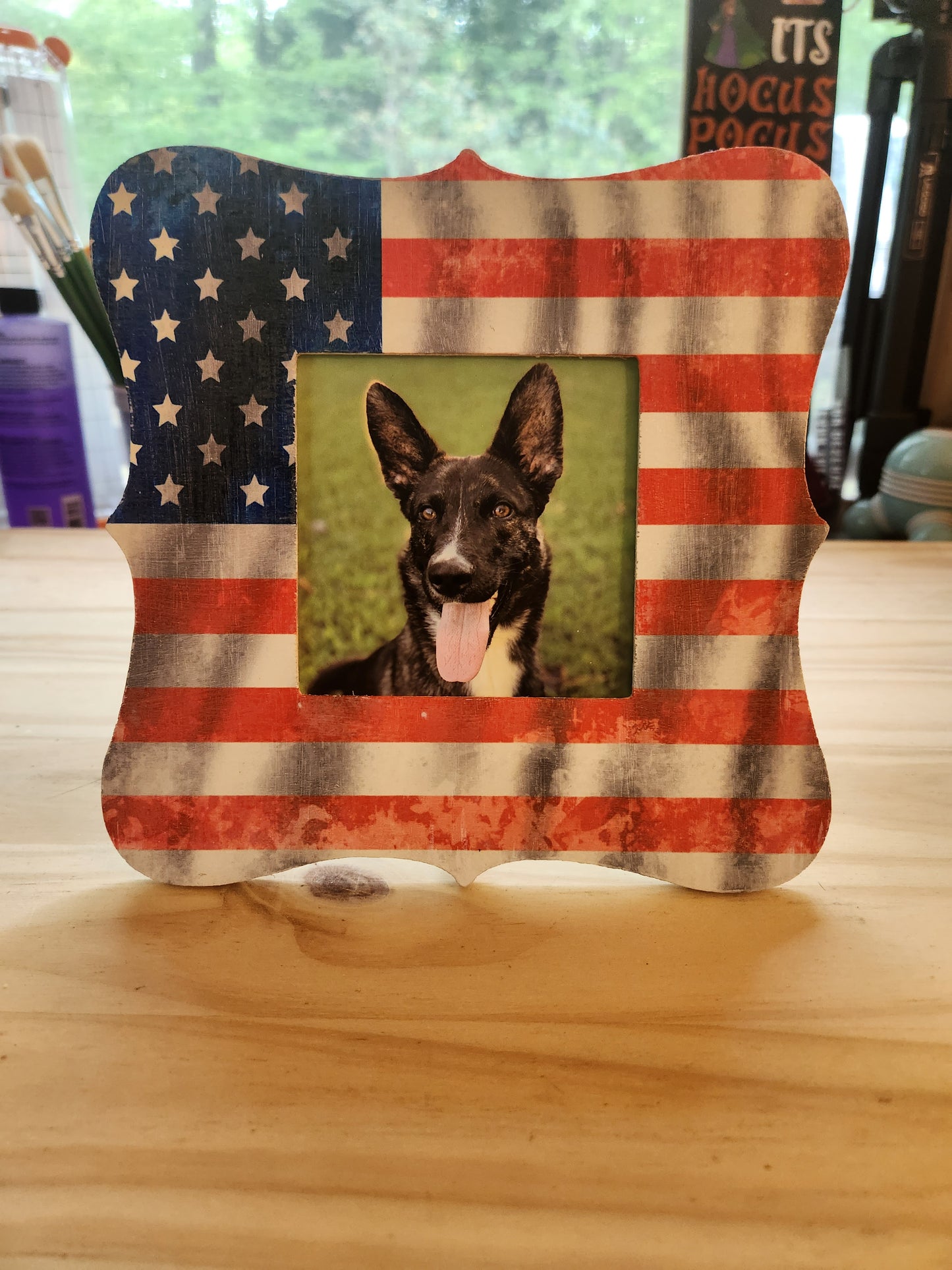 American Flag Picture Frame