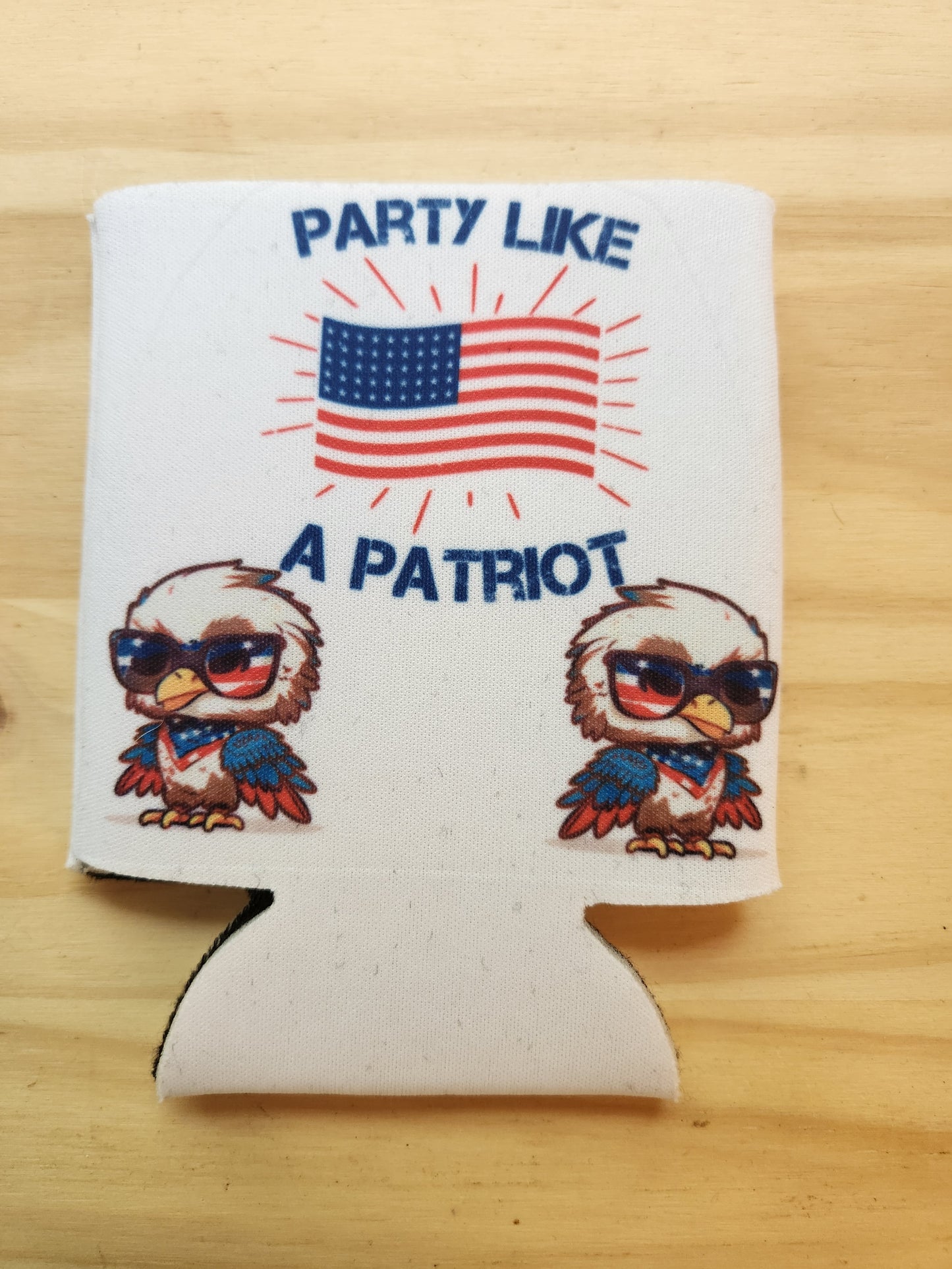 Party Like A Patriot - Koozie
