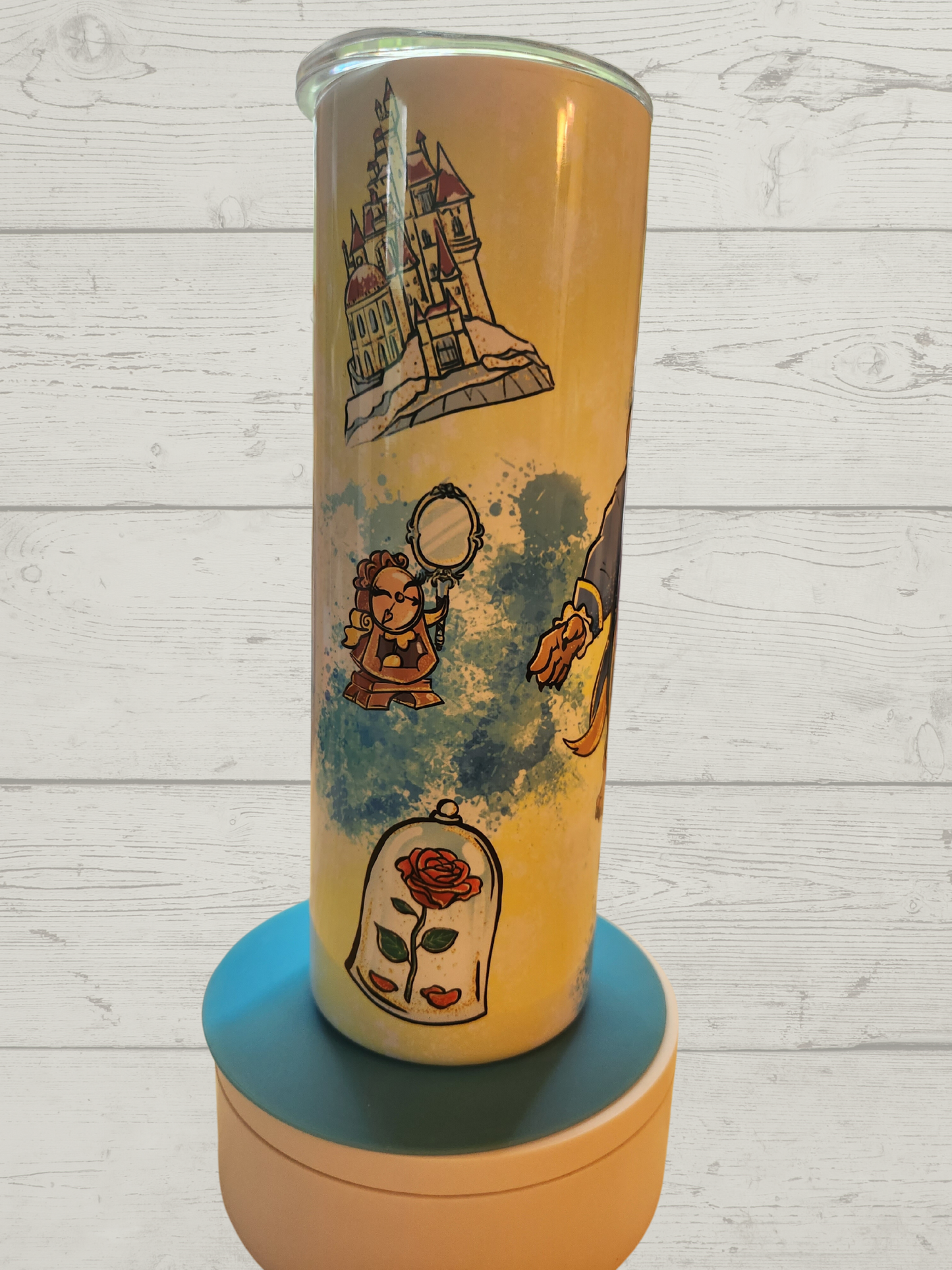 Beauty & Beast Watercolor - 20oz Tumbler