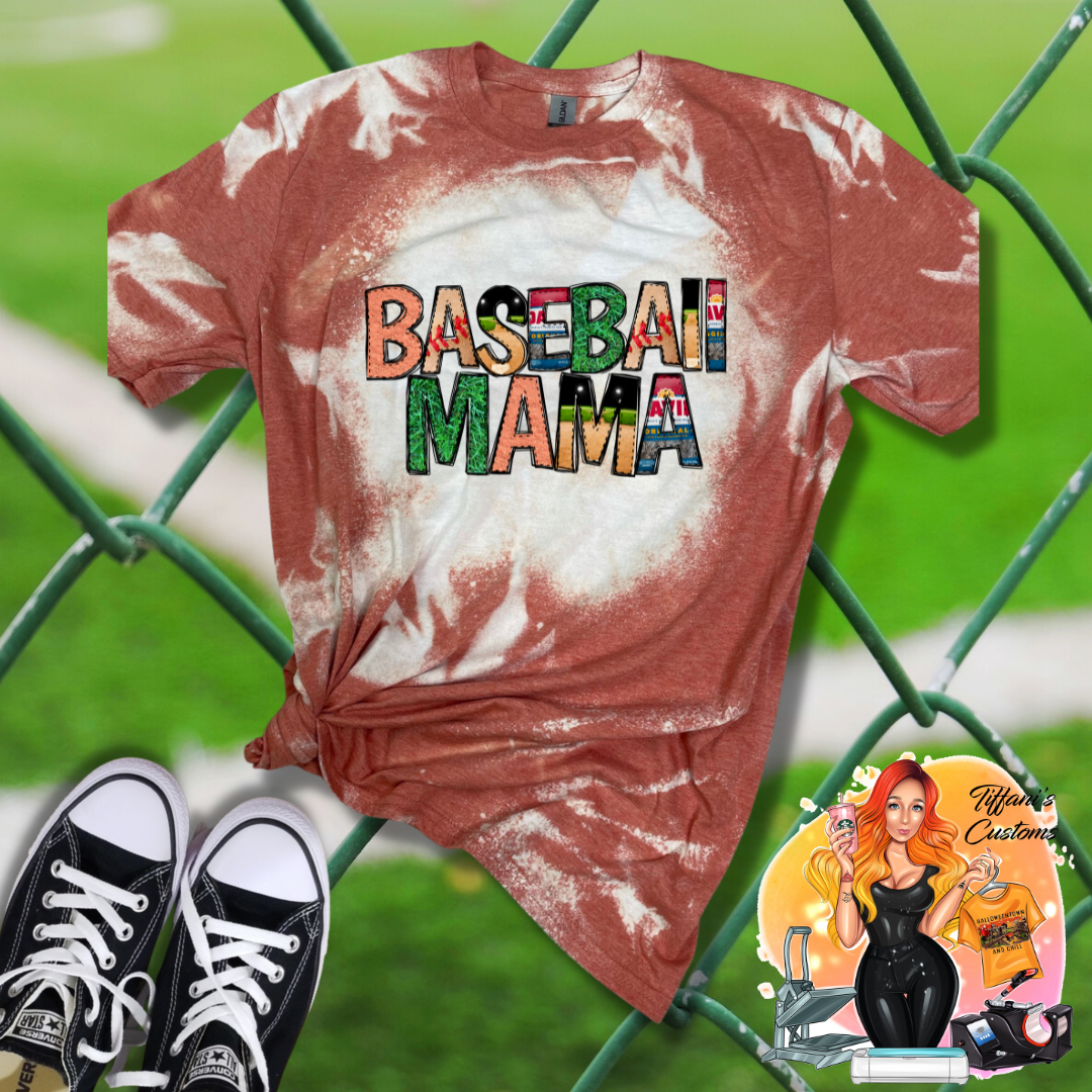 Baseball Mama *Sublimation T-Shirt - MADE TO ORDER*