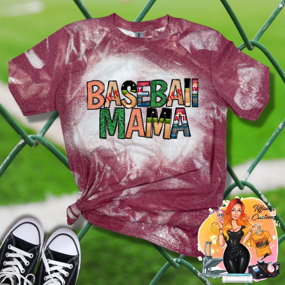 Baseball Mama *Sublimation T-Shirt - MADE TO ORDER*