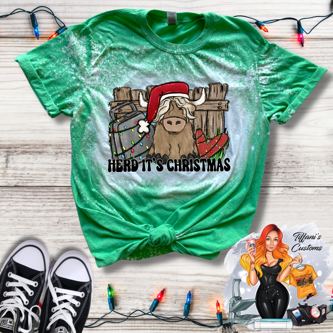 Herd It's Christmas *Sublimation T-Shirt - MADE TO ORDER*