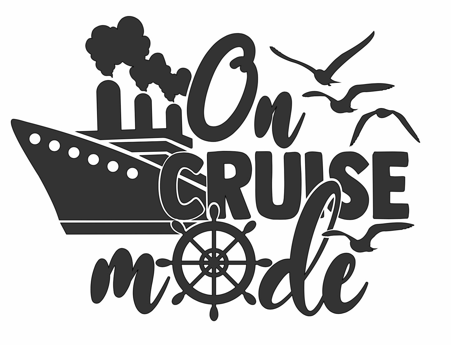 Vinyl Decal | On Cruise Mode | Cars, Laptops, Etc.