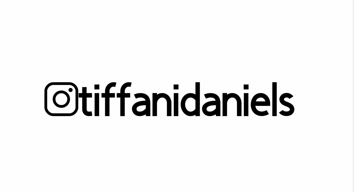Vinyl Decal | Custom Instagram Name | Cars, Laptops, Etc.