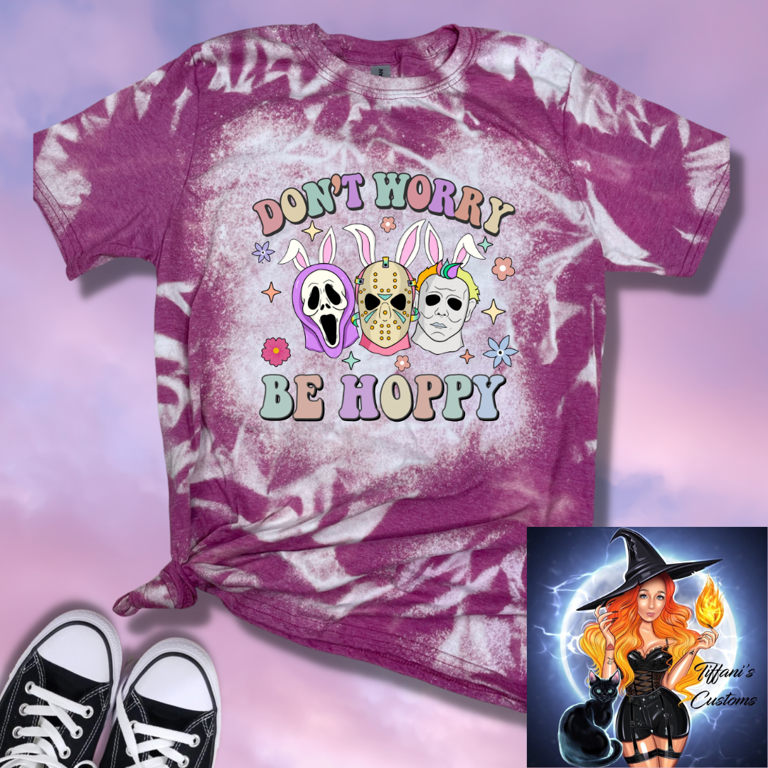 Don't Worry Be Hoppy *Sublimation T-Shirt - MADE TO ORDER*