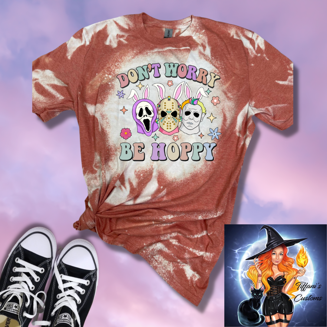 Don't Worry Be Hoppy *Sublimation T-Shirt - MADE TO ORDER*