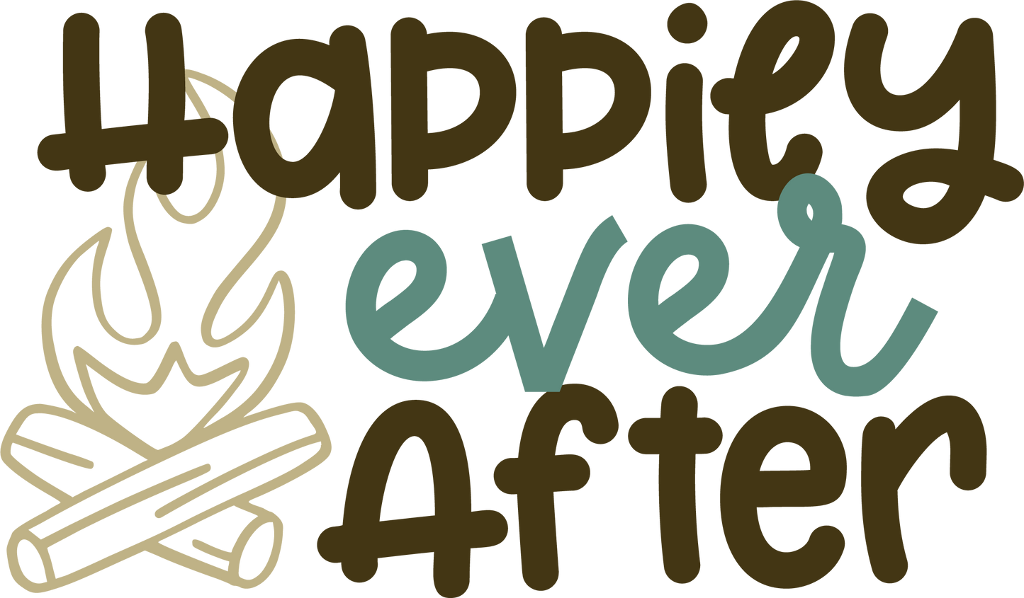 Vinyl Decal | Happily Ever After | Cars, Laptops, Etc.