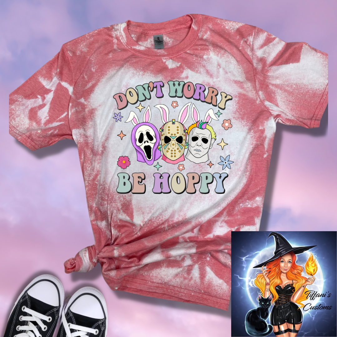 Don't Worry Be Hoppy *Sublimation T-Shirt - MADE TO ORDER*