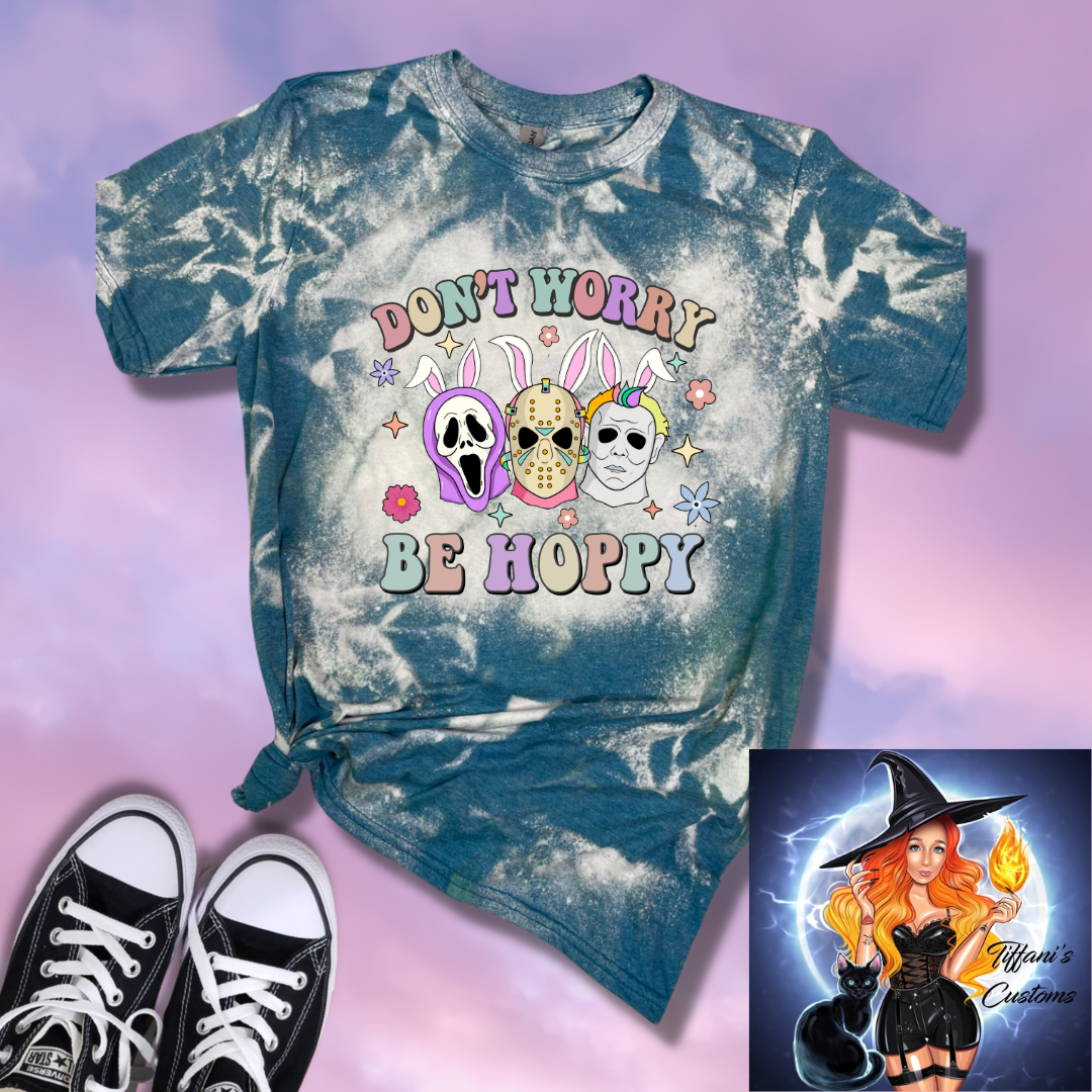 Don't Worry Be Hoppy *Sublimation T-Shirt - MADE TO ORDER*