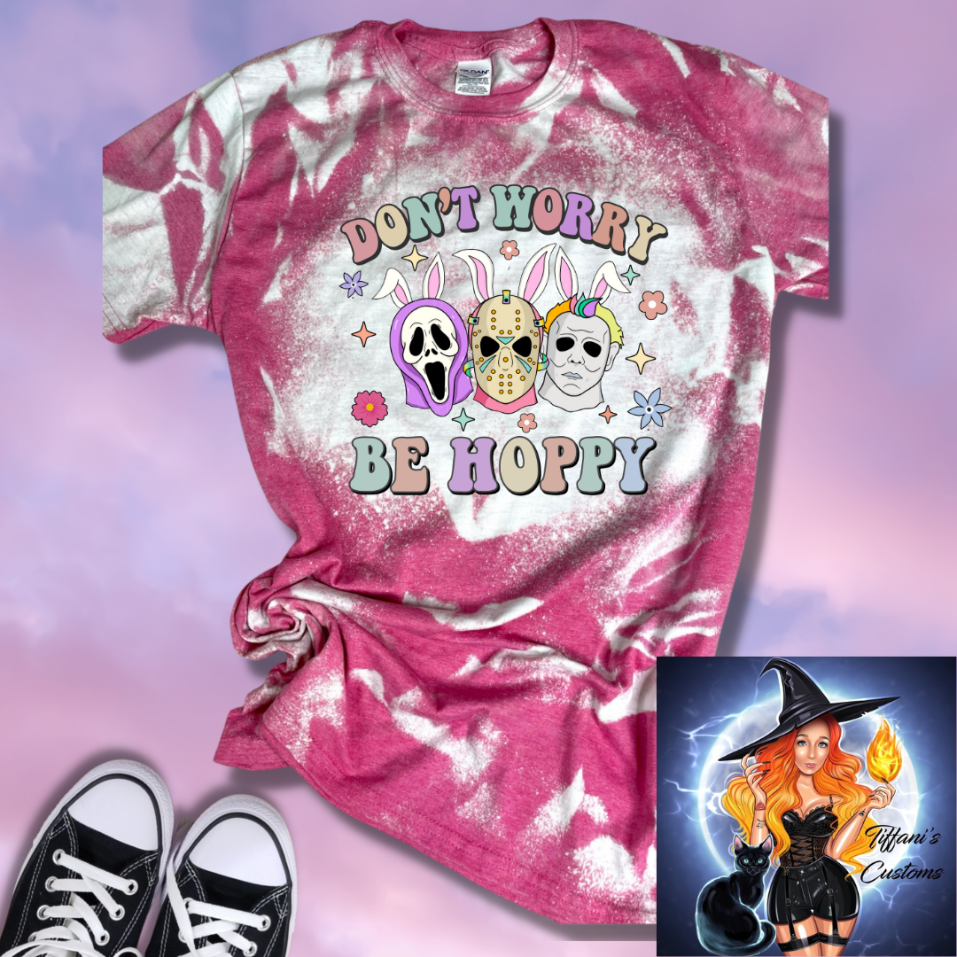 Don't Worry Be Hoppy *Sublimation T-Shirt - MADE TO ORDER*