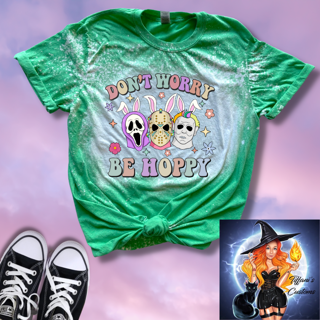 Don't Worry Be Hoppy *Sublimation T-Shirt - MADE TO ORDER*