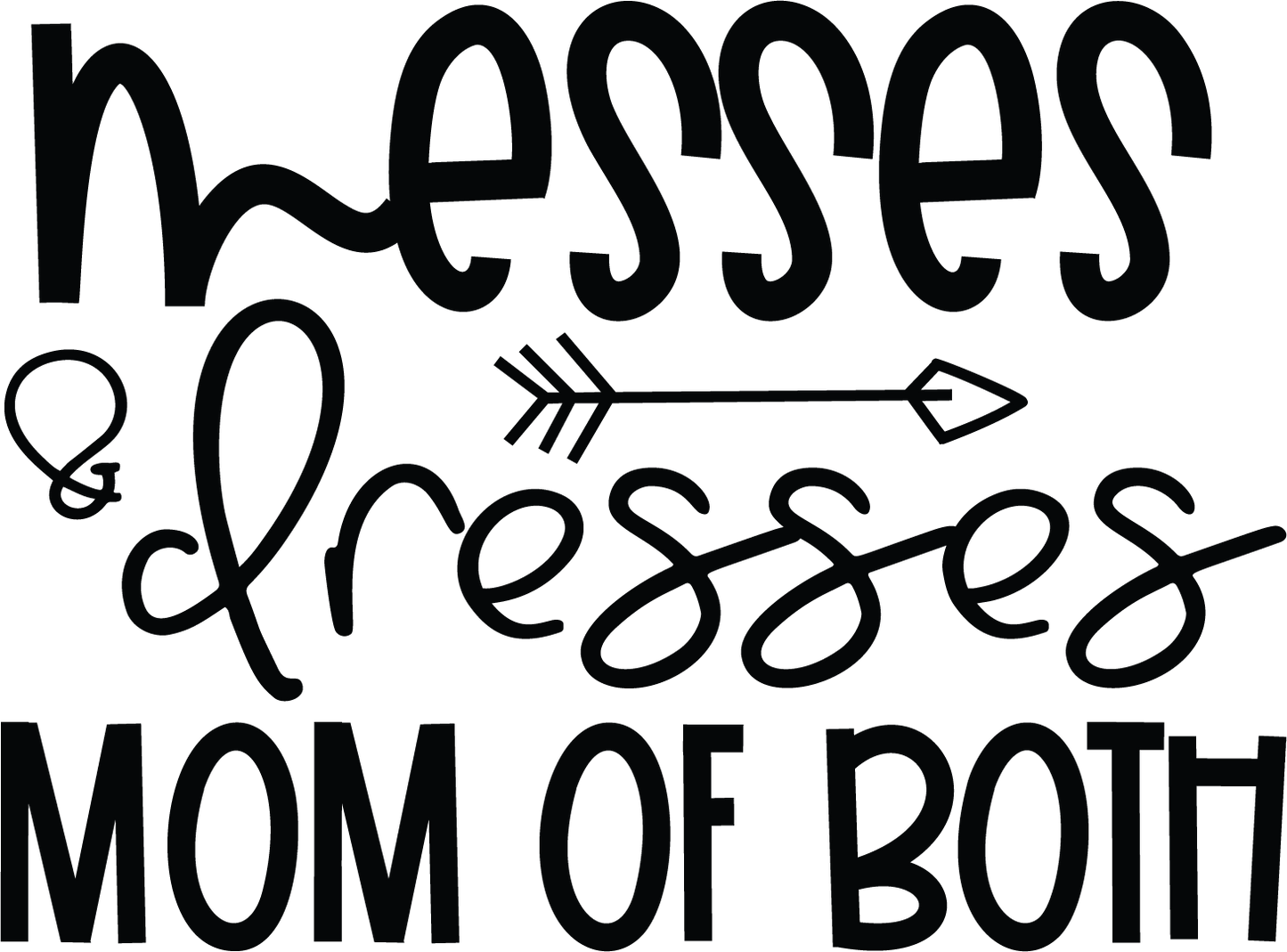 Vinyl Decal | Messes & Dresses | Cars, Laptops, Etc.