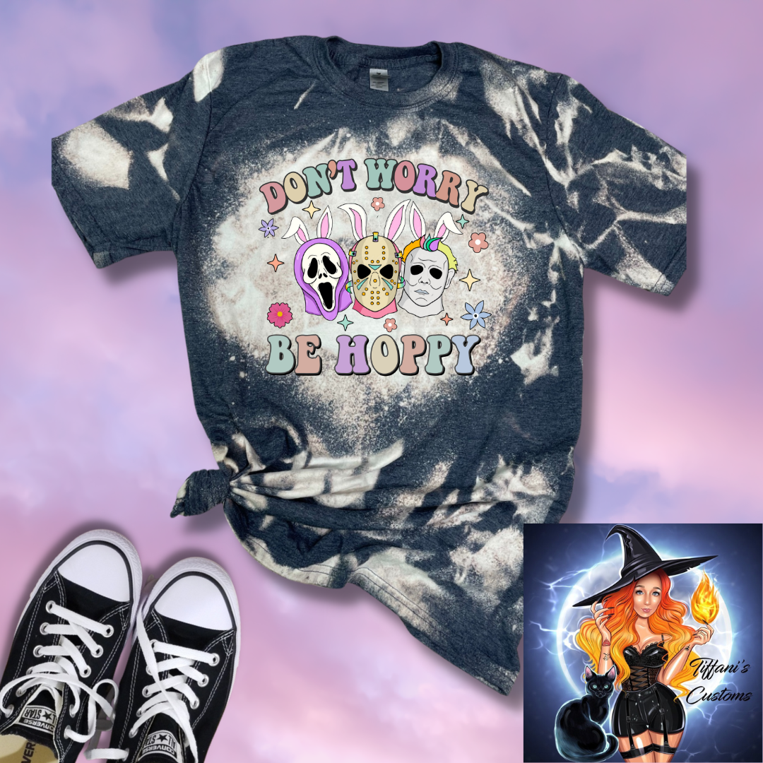 Don't Worry Be Hoppy *Sublimation T-Shirt - MADE TO ORDER*