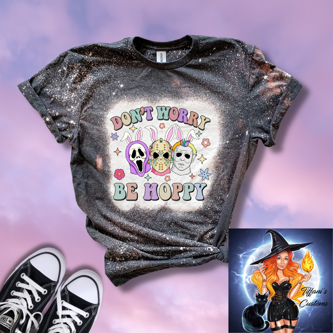 Don't Worry Be Hoppy *Sublimation T-Shirt - MADE TO ORDER*