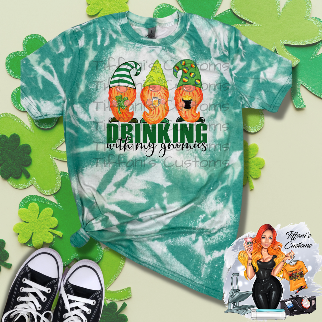Drinking with my Gnomies *Sublimation T-Shirt - MADE TO ORDER*