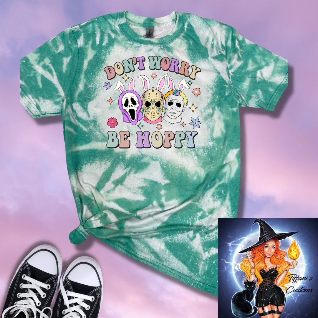 Don't Worry Be Hoppy *Sublimation T-Shirt - MADE TO ORDER*