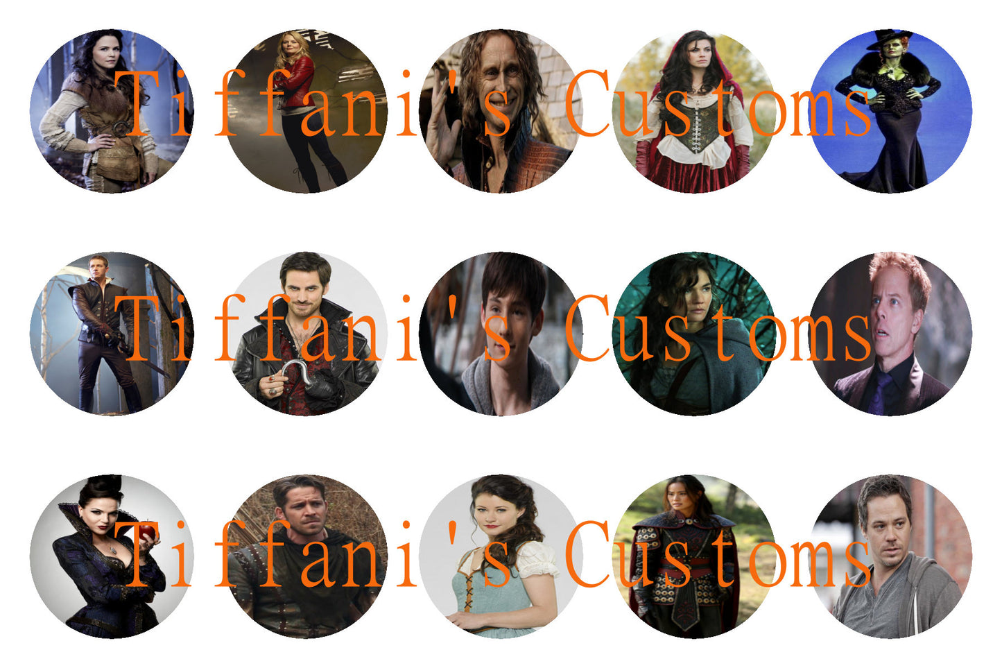 Once Upon A Time Bottle Cap Images *DIGITAL DOWNLOAD*