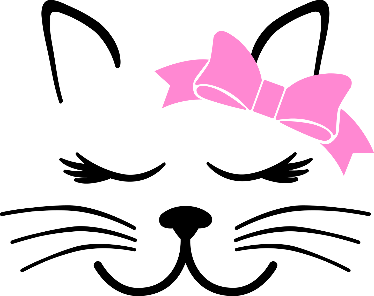 Vinyl Decal | Cat Face | Cars, Laptops, Etc.