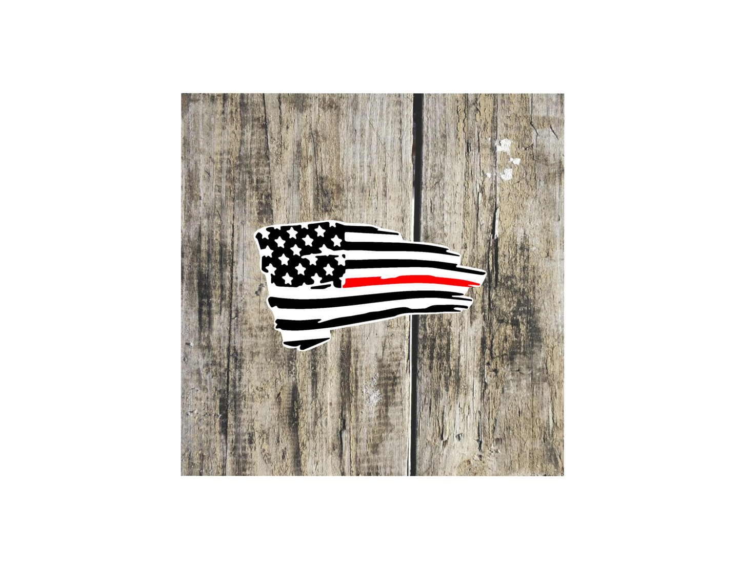 Sticker | Thin Red Line Flag | Water bottles, Laptops, Etc