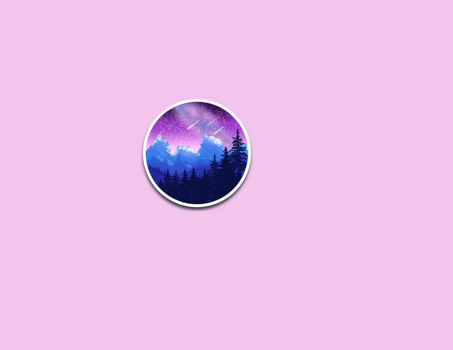 Sticker | Mountain Landscape | Water bottles, Laptops, Etc