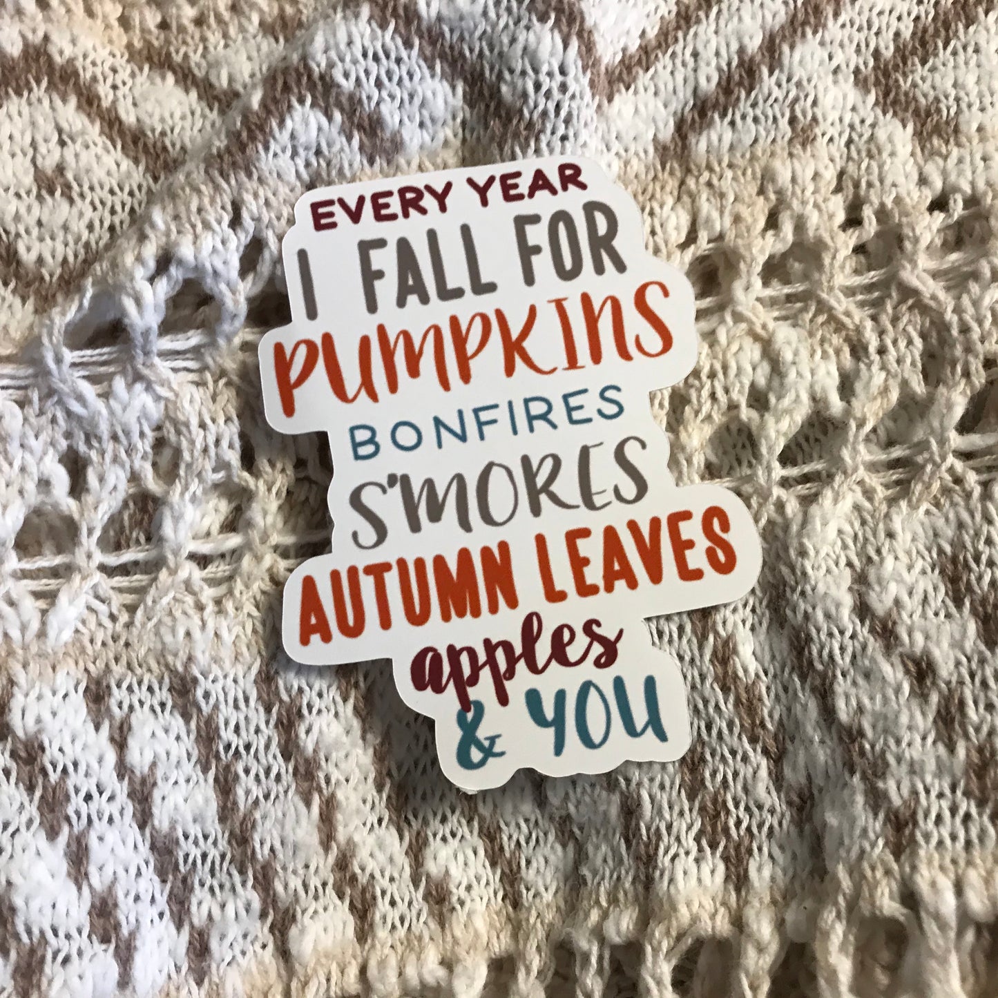 Sticker | Every Year I Fall For... | Water bottles, Laptops, Etc