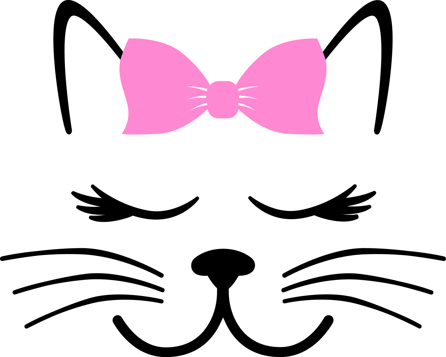 Vinyl Decal | Cat Face | Cars, Laptops, Etc.
