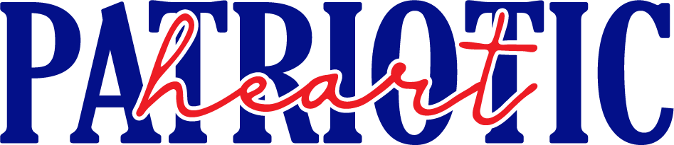 Vinyl Decal | Patriotic Heart | Cars, Laptops, Etc.