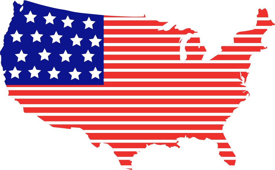 Vinyl Decal | American Flag USA | Cars, Laptops, Etc.
