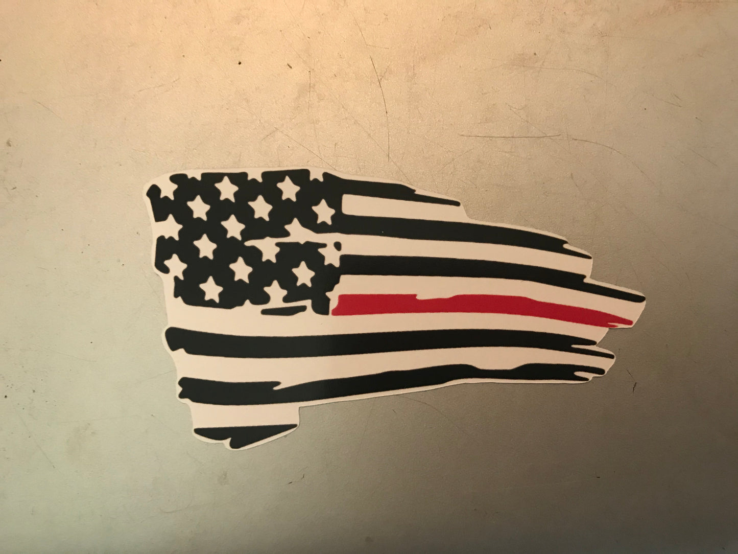 Sticker | Thin Red Line Flag | Water bottles, Laptops, Etc