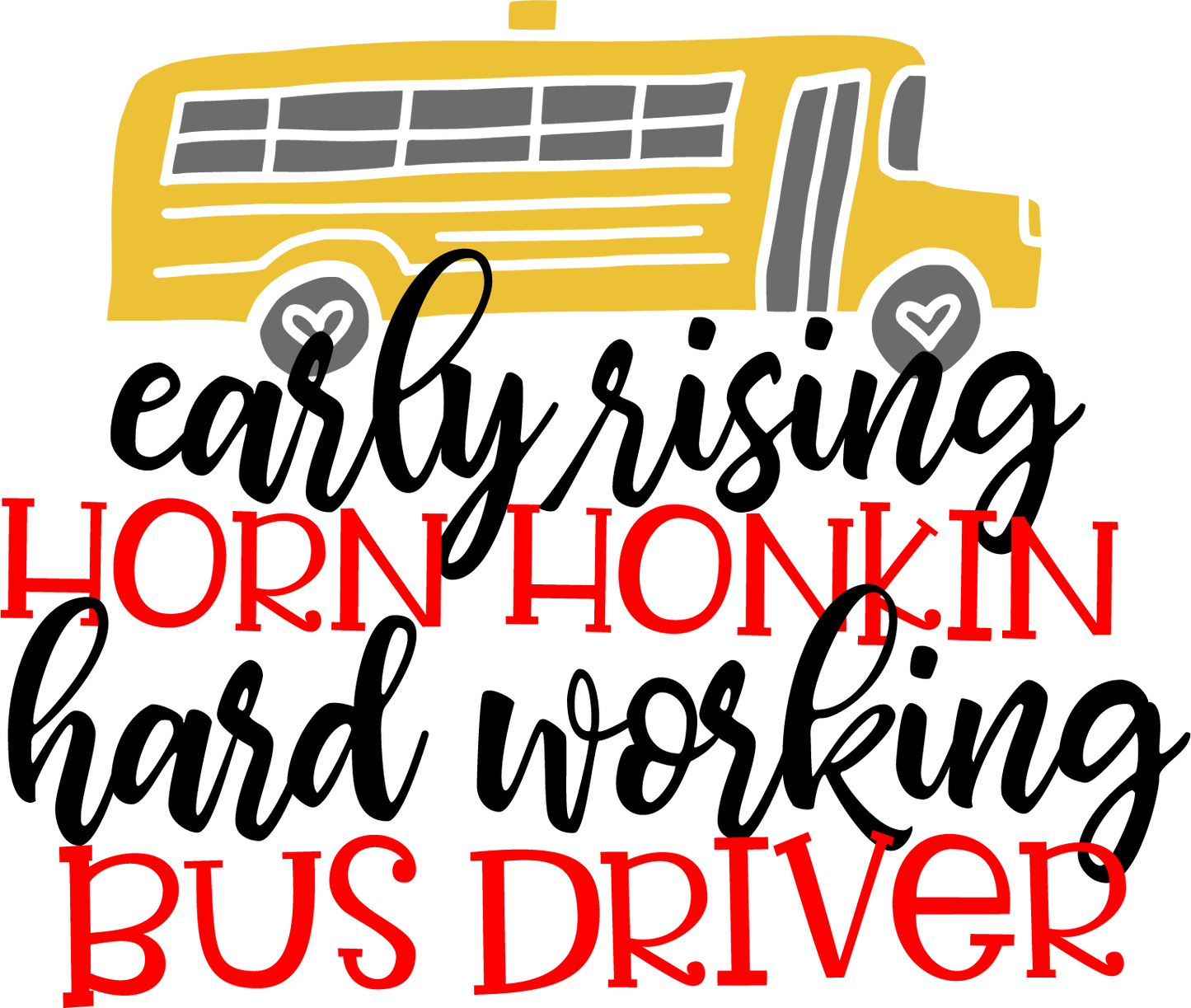 Vinyl Decal | Bus Driver | Cars, Laptops, Etc.