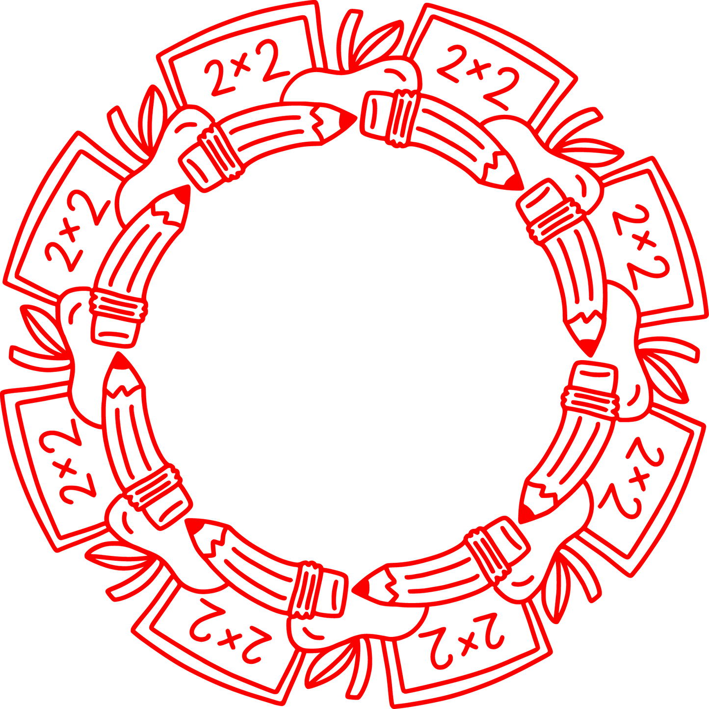Vinyl Decal | School Mandala | Cars, Laptops, Etc.