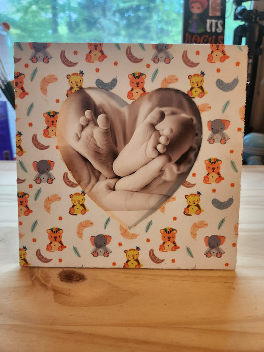 Baby Animal Heart Picture Frame