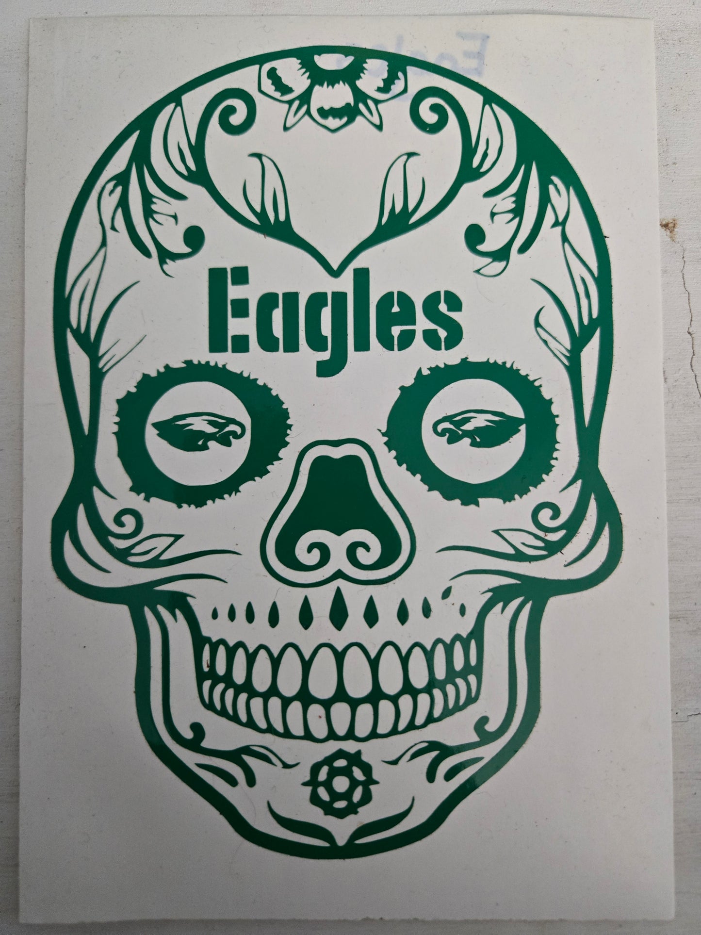 Vinyl Decal | Eagles Sugar Skull | Cars, Laptops, Etc