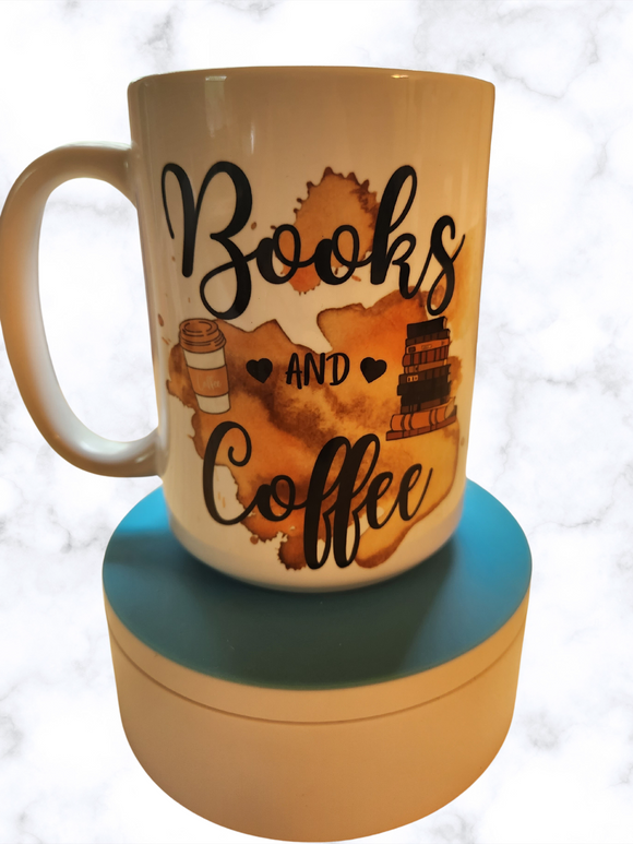 Books & Coffee - 15oz Mug