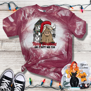 Merry Christmas & Happy Moo Year *Sublimation T-Shirt - MADE TO ORDER*