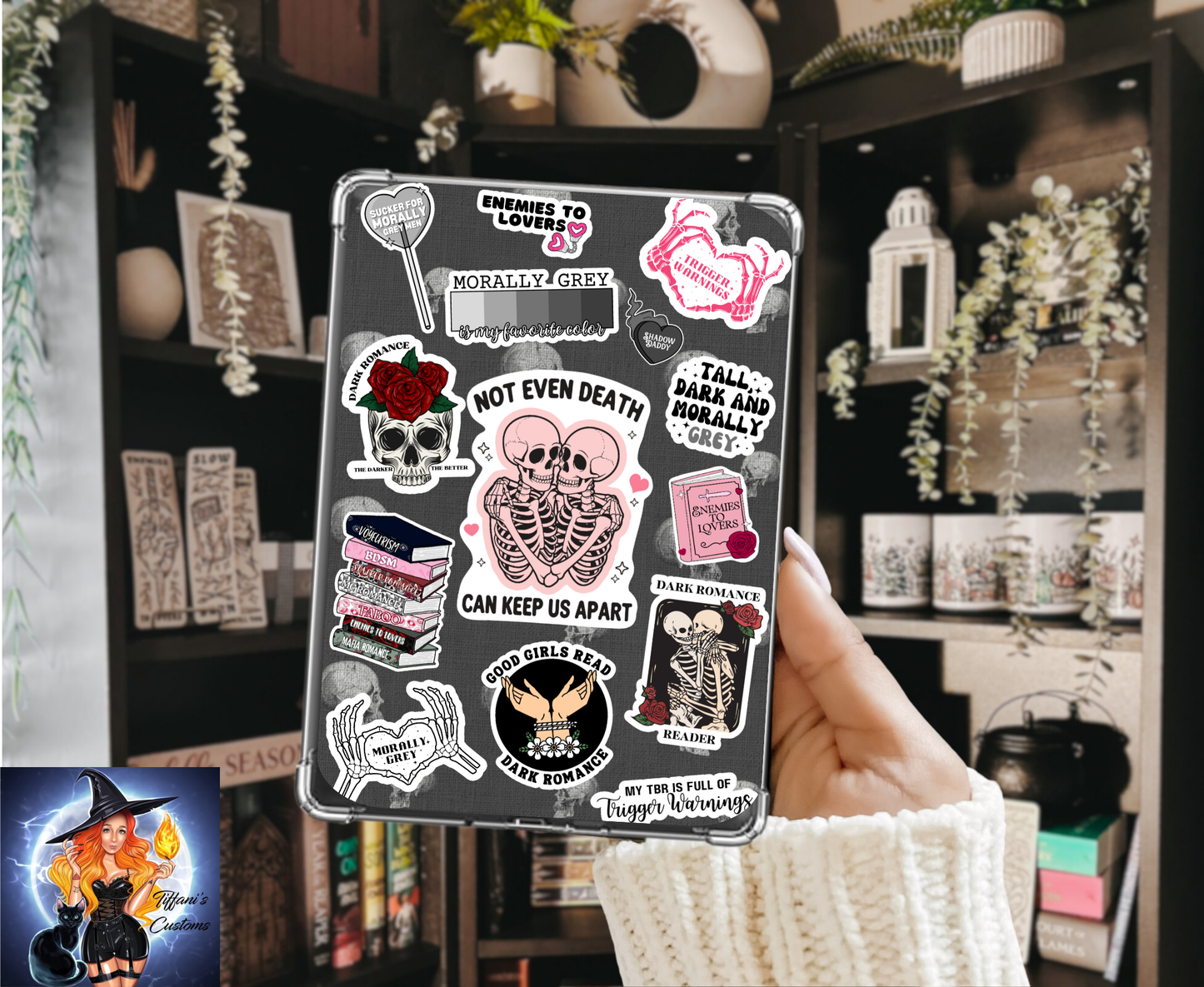 Not Even Death |  Dark Romance Kindle Insert for Clear Case | Optional Lamination
