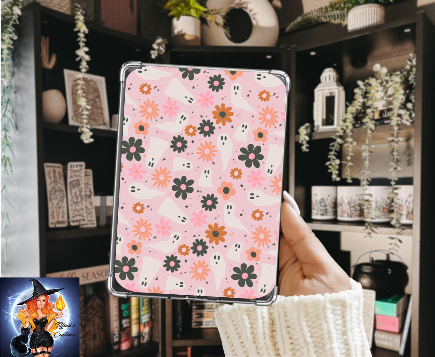 Ghosties and Daisies | Kindle Insert for Clear Case | Optional Lamination