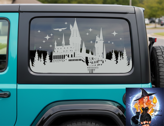 Magic Castle |  Full Coverage Car Window Decal | Premium Full Kit |