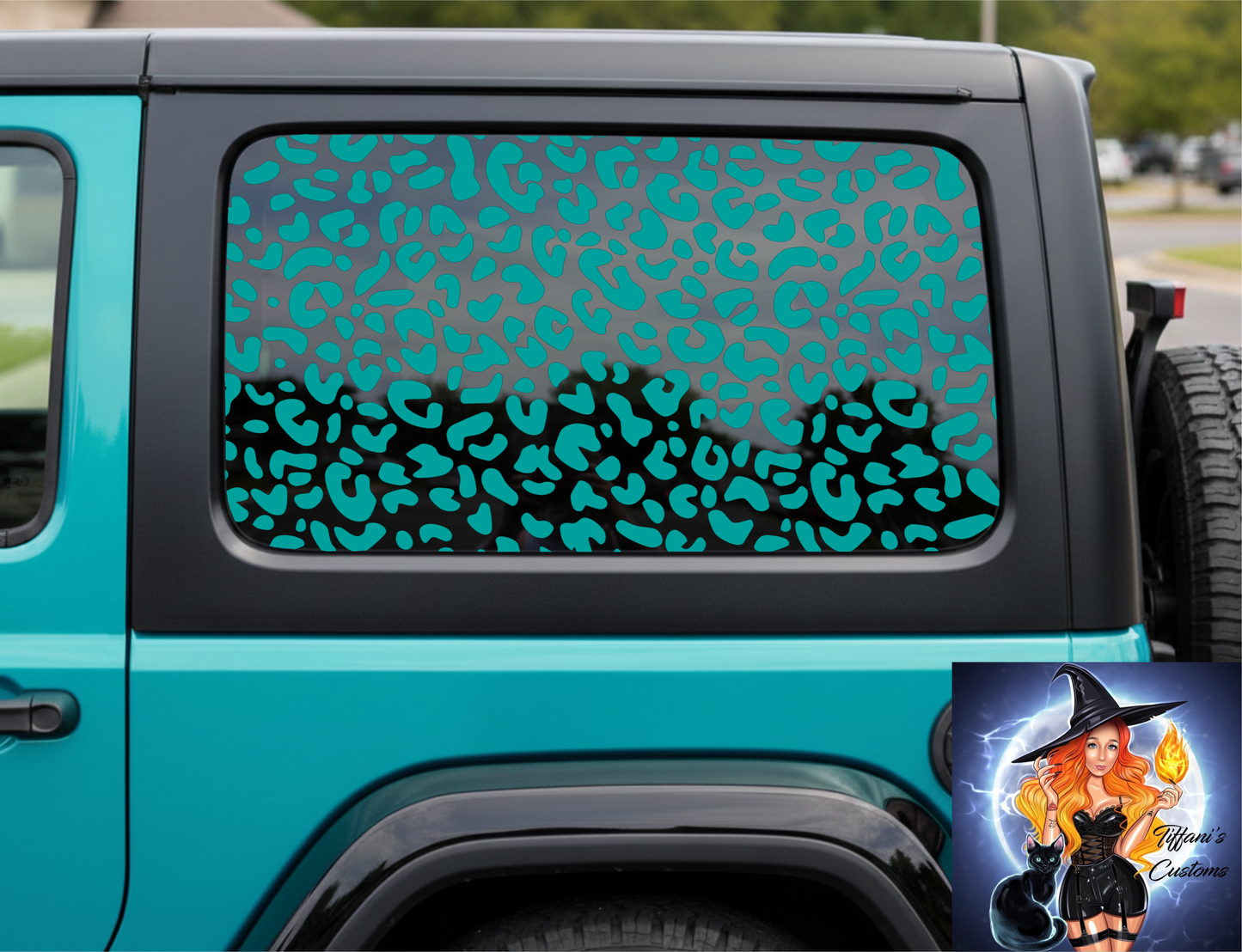 Cheetah Print |  Full Coverage Car Window Decal | Premium Full Kit |