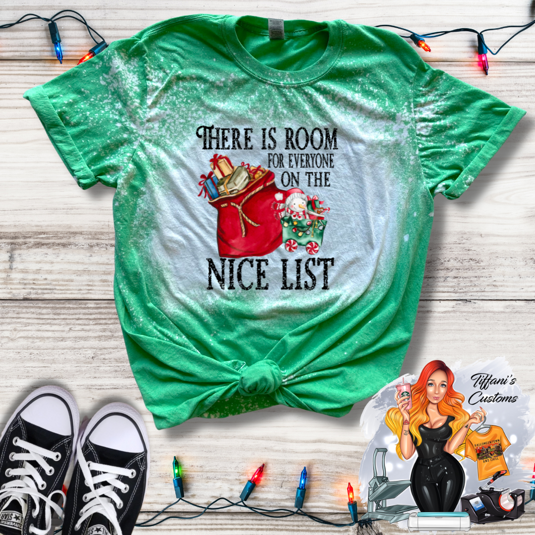 Room for Everyone on the Nice List *Sublimation T-Shirt - MADE TO ORDER*