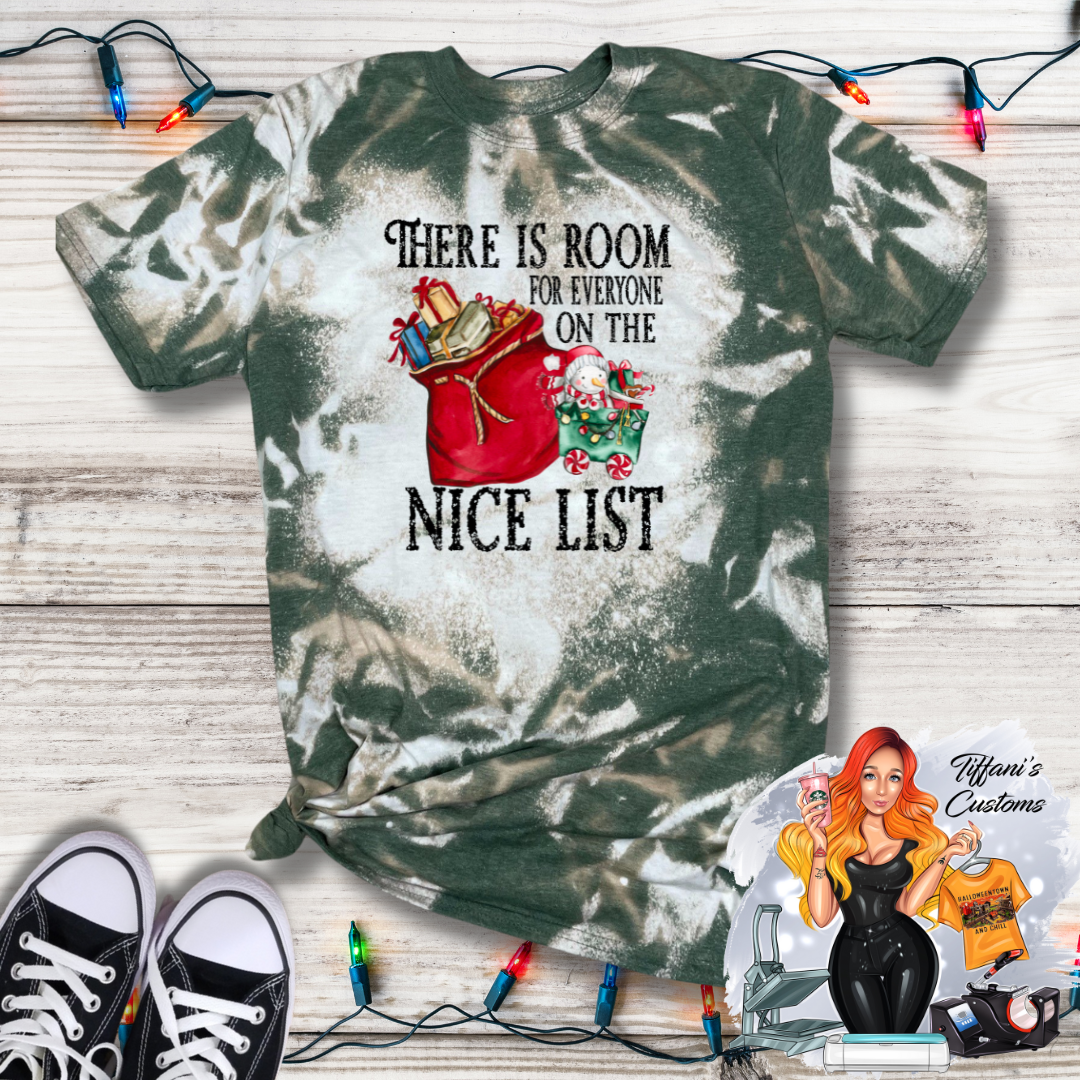 Room for Everyone on the Nice List *Sublimation T-Shirt - MADE TO ORDER*