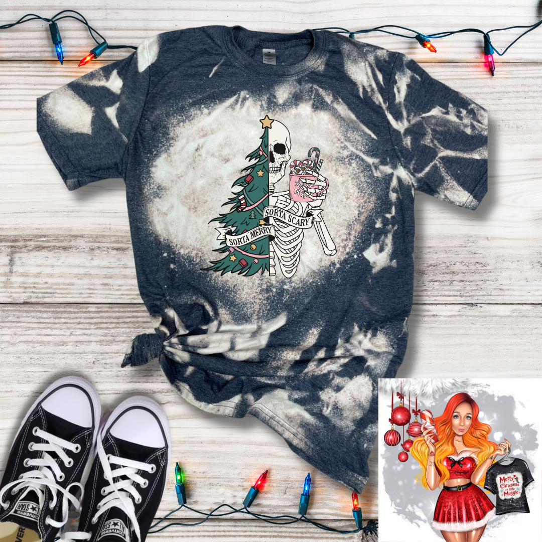 Sorta Merry Sorta Scary *Sublimation T-Shirt - MADE TO ORDER*