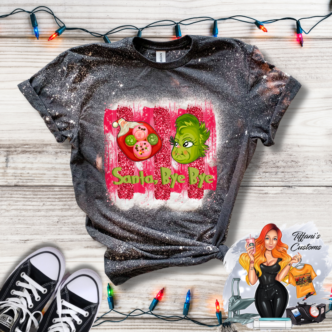 Santa Bye Bye *Sublimation T-Shirt - MADE TO ORDER*