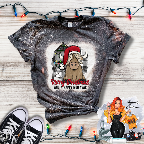 Merry Christmas & Happy Moo Year *Sublimation T-Shirt - MADE TO ORDER*
