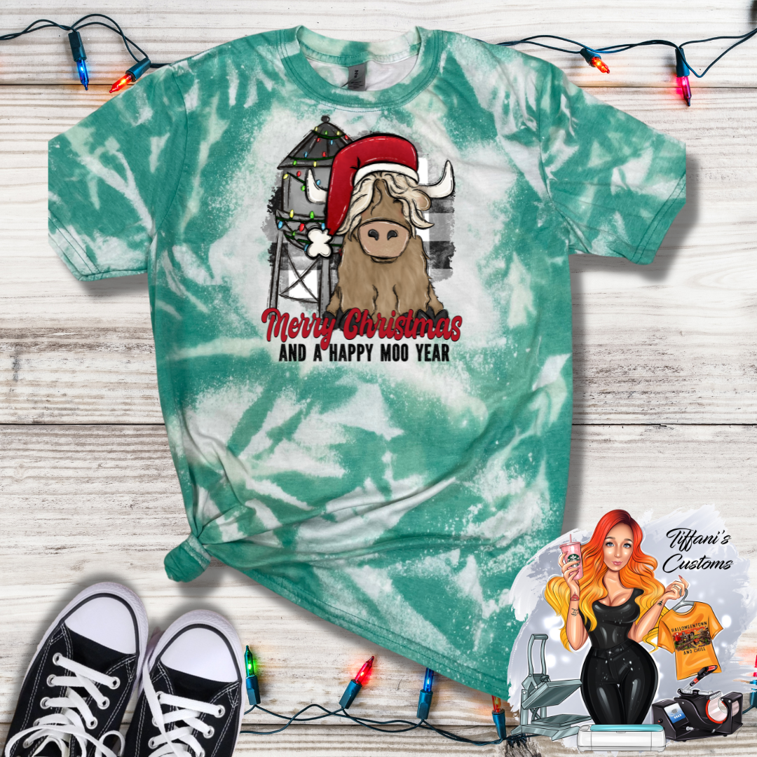 Merry Christmas & Happy Moo Year *Sublimation T-Shirt - MADE TO ORDER*