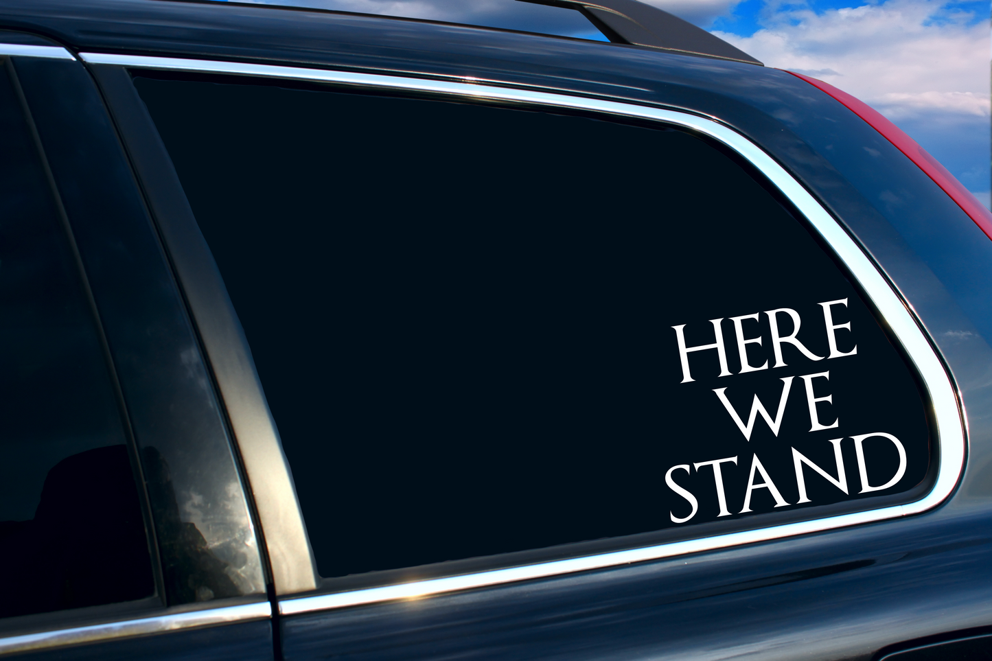 Vinyl Decal | GoT Inspired Bear/Here We Stand| Cars, Laptops, Etc