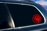 Vinyl Decal | GoT Inspired Dragon/Fire and Blood | Cars, Laptops, Etc