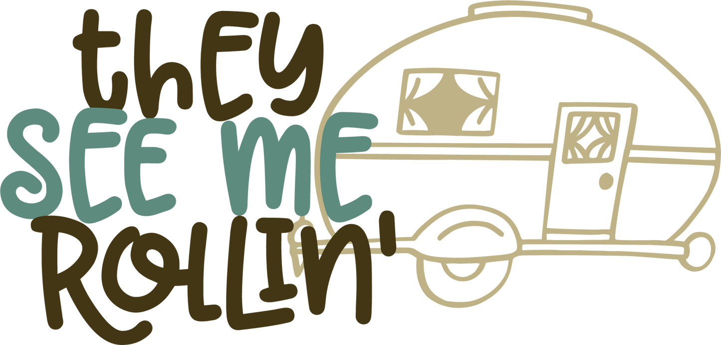 Vinyl Decal | They See Me Rollin | Cars, Laptops, Etc.